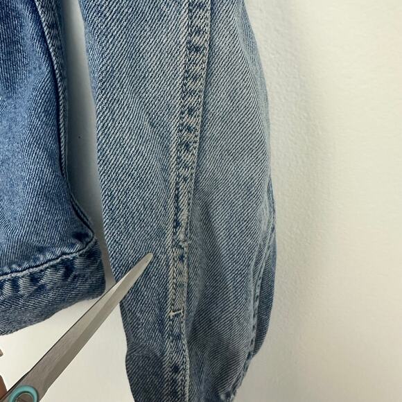 Vintage Old Navy Blue Jeans Youth 90s Y2K Retro Light Wash Denim Jean Jacket 16 - Picture 10 of 12